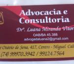 Advogado Correspondente Jurídico: Luana Vitor