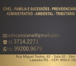 Advogado Correspondente Jurídico: Cassiana Da Silva - Advocacia E Assessoria Jurídica