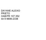 Advogado Correspondente Jurídico: Advogada Dayane Aleixo Prieto 