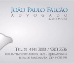 Advogado Correspondente Jurídico: João Paulo Falcão