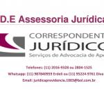 Advogado Correspondente Jurídico: D.e Assessoria Jurídica